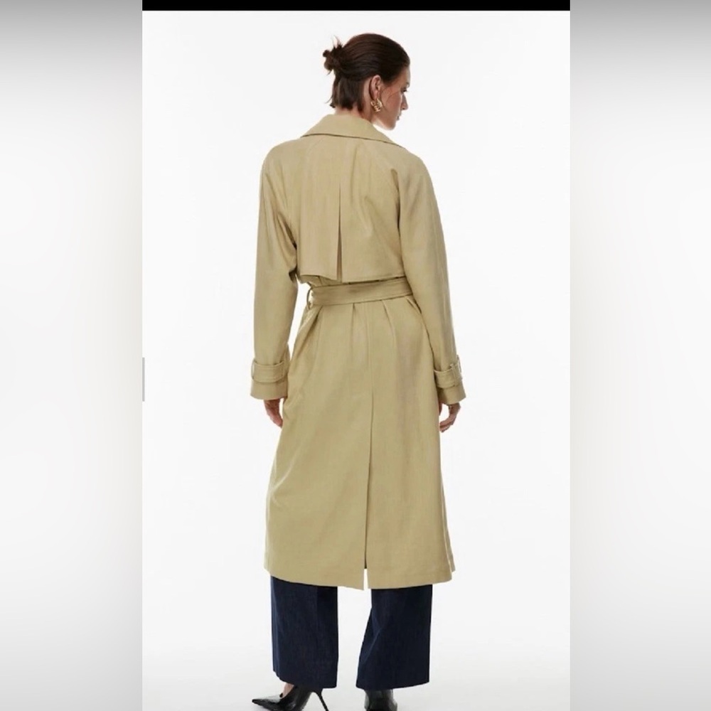 Aritzia Babaton cultivate trench coat, NWT size L, Wicker Tan, MRS $298 - Picture 4 of 11